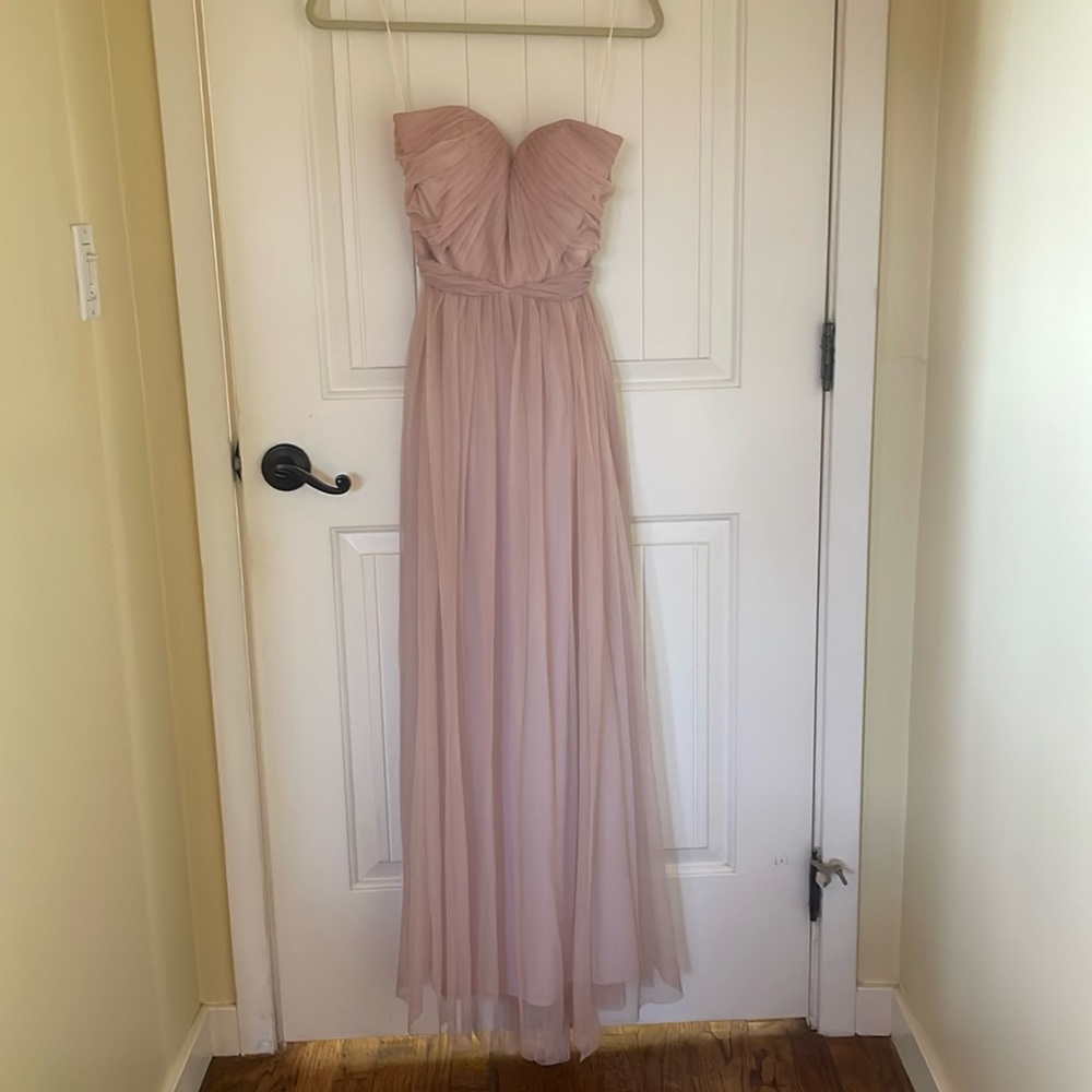 Birdy Grey CHRISTINA CONVERTIBLE DRESS TULLE Vintage Blush size XS